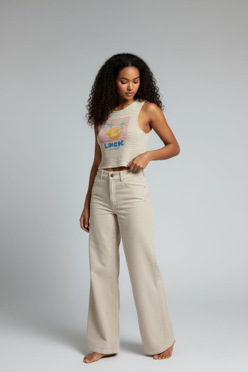 Camisole Limone Billabong motifs citron et palmier