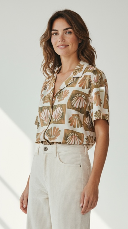 chemise rails manche courte