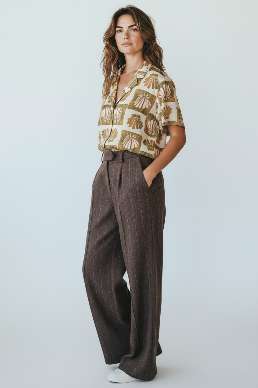 Pantalon marron en laine Molly Bracken