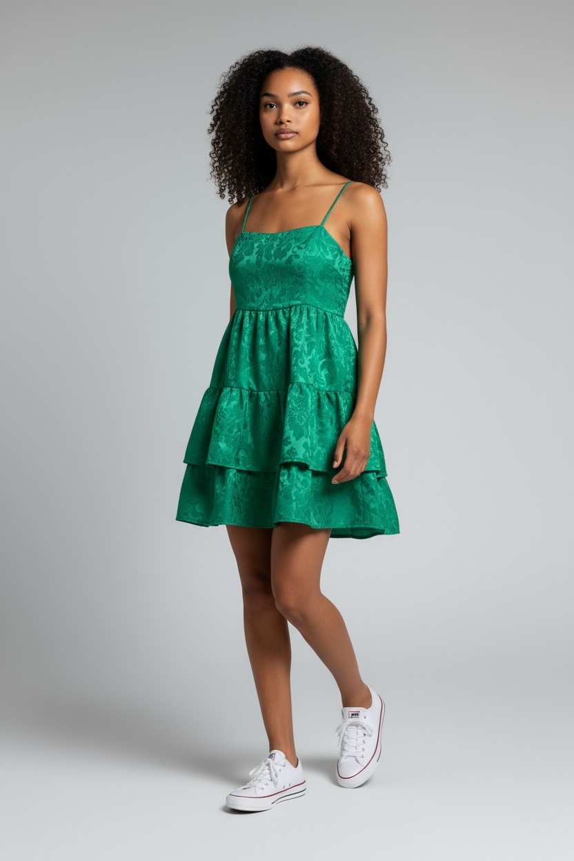 Robe courte verte Maaji casual