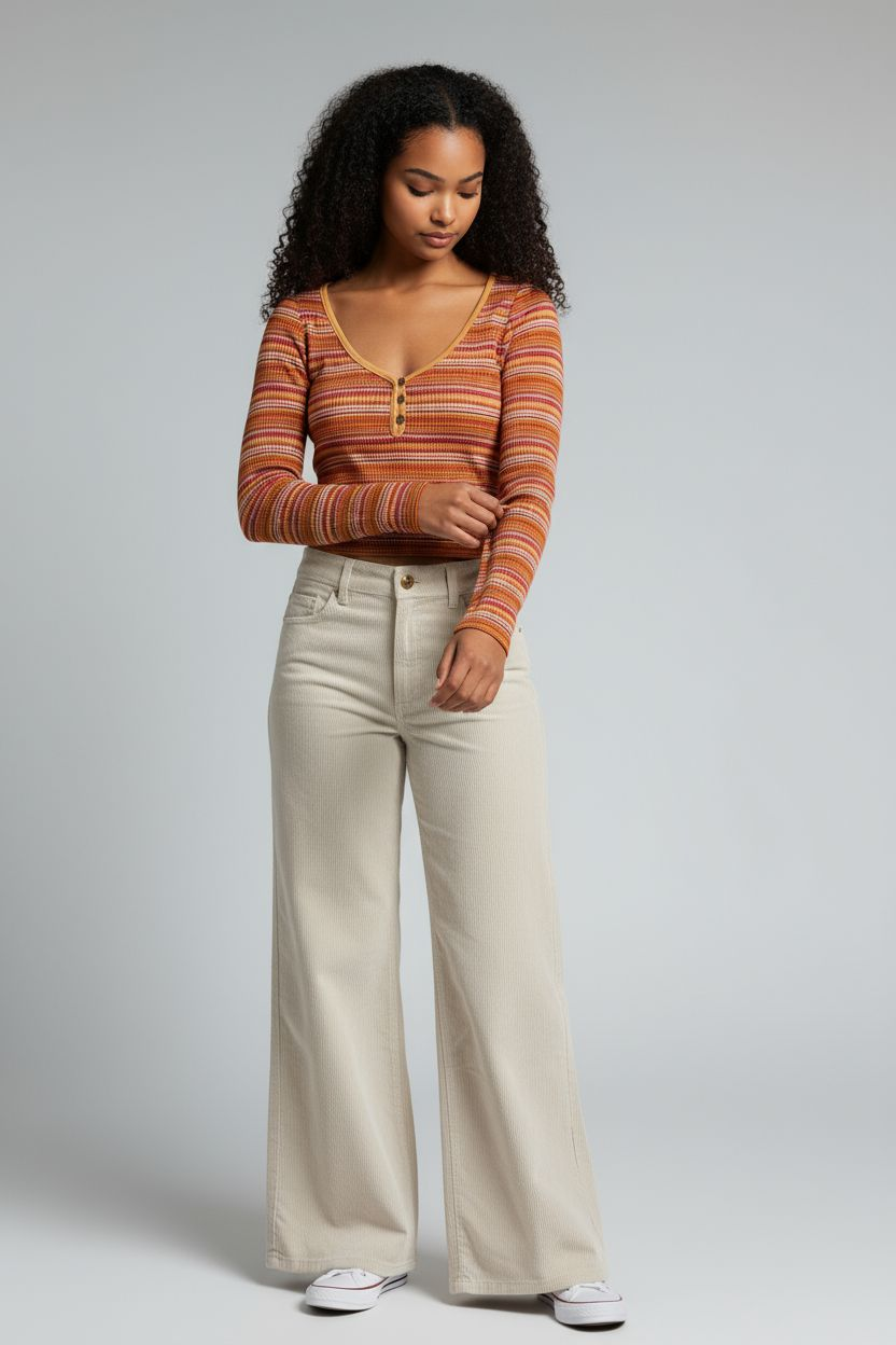 T-shirt manche longue Roxy colore a rayures