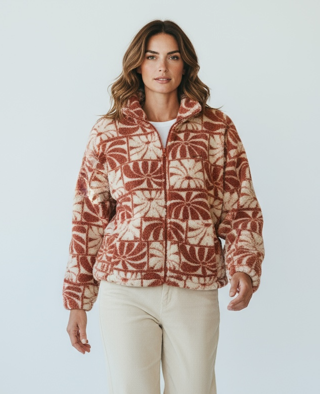 veste polaire rip curl close up