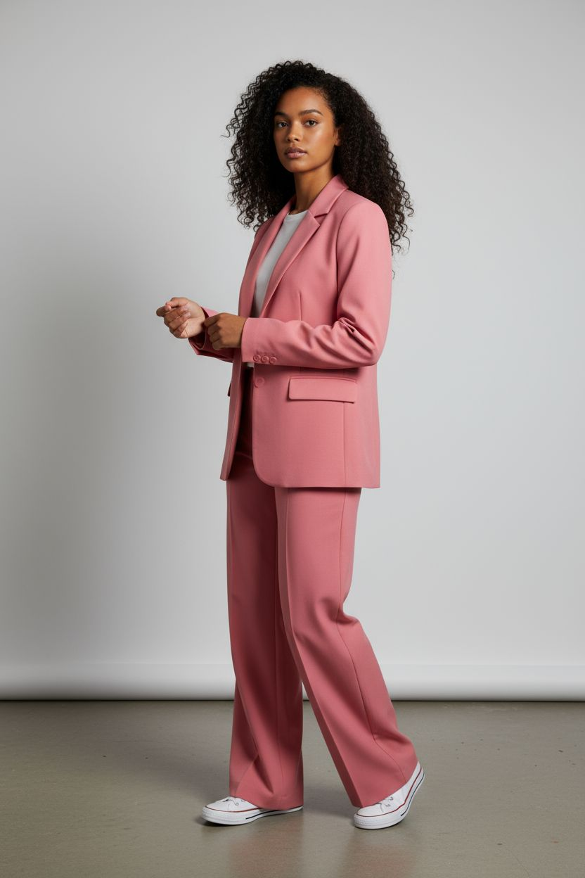 Veston rose ICHI de costume 